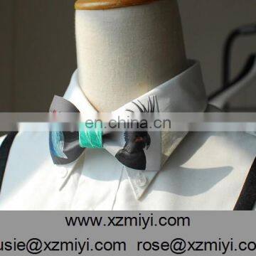 Popular Print Black handmade Customized mini bow ties