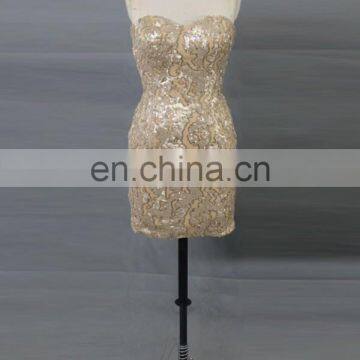 2014 Sexy Shiny Gold Club Dress for Women photo-2