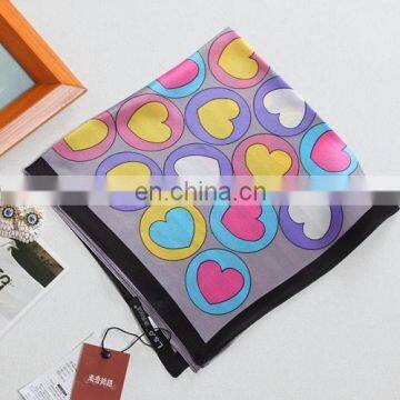 2015 new style fashion design woman silk digital printed small square cape(SP405CS)