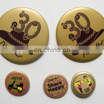 round name button badge pin