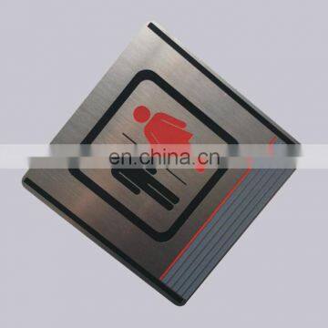 Stainless Steel High Quality Toilet Nameplate Door Name Plates