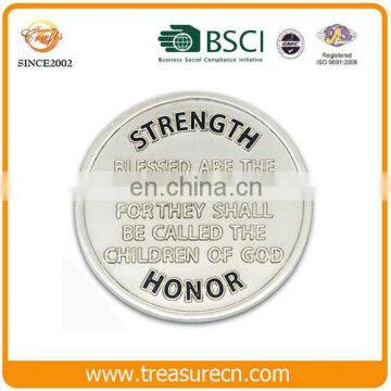 Round nickle plated blank coin blanks for commemorative gifts