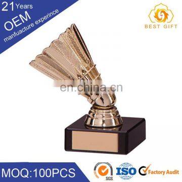 Wholesale metal world cup trophy parts badminton rophy for champion