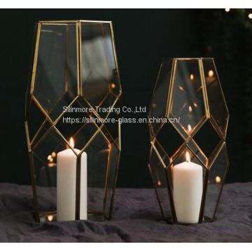 geometric  candle holder lanterns