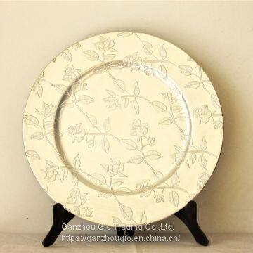 Plastic Charger Plate,christmas Decoration Plate Charger Plate Made in China YF-60571 photo-2