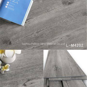 plastic flooring sheet tiles slotted click lock 4.2mm thickness 0.3mm wear layer