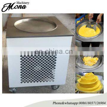 Single Flat Pan Ice Cream Fryer With Barrel/Ice Cream Fry Machine Price photo-5