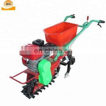 Track-mounted mini walking cultivator rotavator seeder Plough corn seeder drill sowing machine