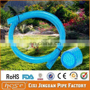 Cixi Jinguan 3/4" Blue Color Fiber Reinforced No Smell PVC Plastic Netting Garden Water Hose Pipes,Supply Braided Plastic Tubes