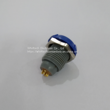 Plastic 0 degree socket 6pin with blue nuts