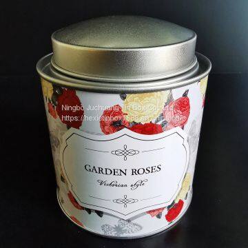 Round Tins Candy Chocolate & Cake Inner Cork Convex Lid Top