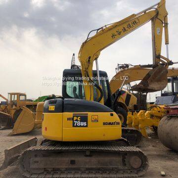 USED JAPAN KOMATSU PC78 MINI CRAWLER EXCAVATOR photo-3
