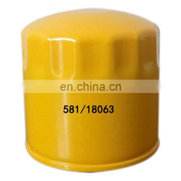 Fuel Filter 581-18063 /581M8563 for excavators and loaders.