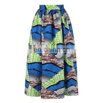 Hot Selling Plus Size Women's Long African Border Printed A Line Floor-length Max Skirts photo-3