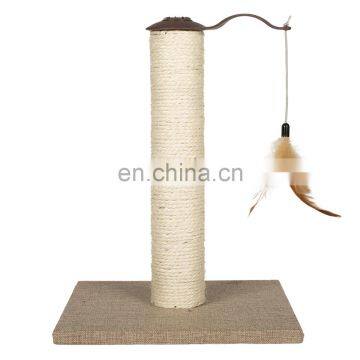 Wooden Sisal Oem Manufacturer Wholesale New Design Wooden Cat Scratching Post