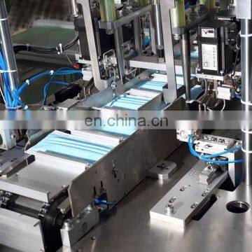High Speed Automatic 7 Servo 1+1 Disposable 3ply Face Mask Earloop Mask Machine 120pcs Per Min photo-5