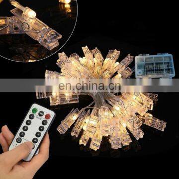 Home Decoration 50Leds Photo Clip Led String Lights With 8 Modes Remote Control photo-2