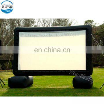 Best price inflatable cinema screen, used inflatable tv movie air projection screen outdoor