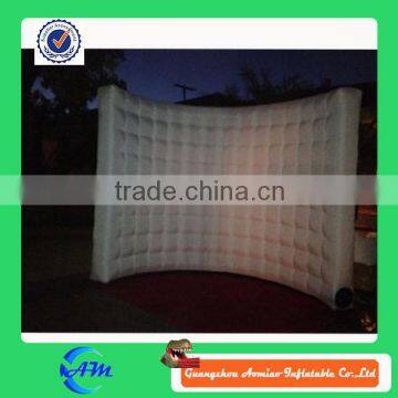 2015 good quality inflatable air screen wall/lighting air wall/segment inflatable air wall