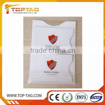 Good Performance Printing Rfid Blocking Card Holder , Rfid Blocking Sleeve for Card or Passport