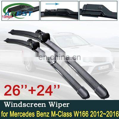 for Mercedes Benz M ML GLE Class W166 2012~2016 Car Wiper Blades Front Windscreen Wipers Car Accessories 2013 2014 2015