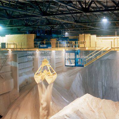 Span 31.5m IP54 5T A5~A7 QZ Double Girder Overhead Crane With Grab photo-2