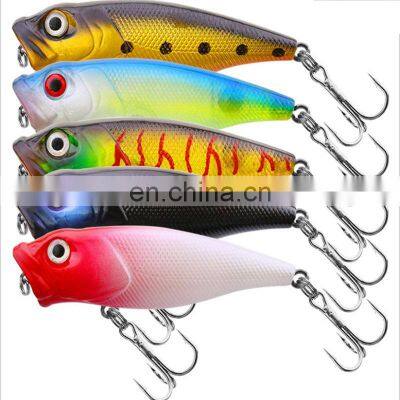 4colors 7cm, 8.5g Plastic Popper Lure Fishing Gear Wholesale Topwater Fishing Popper