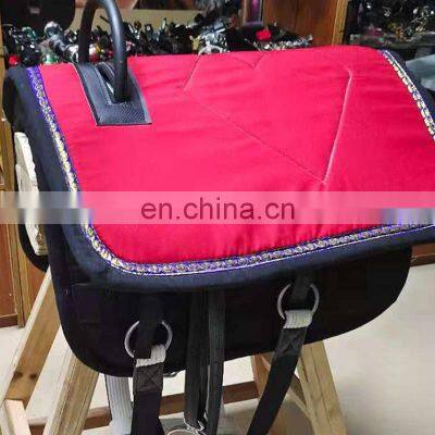 New Manufacturer Dressage Rocking Stock Racing Custom Treeless Cover Pad Saddle Horse