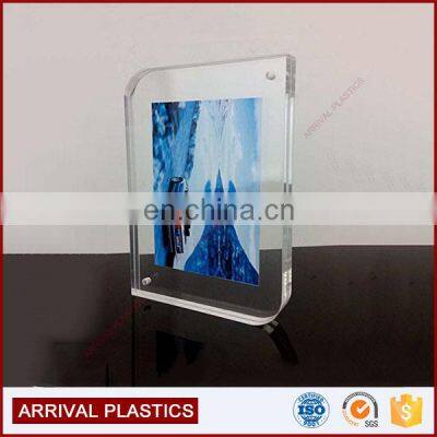 Customized Size Desktop Photo Display Slanted Clear Acrylic Photo Frame photo-4