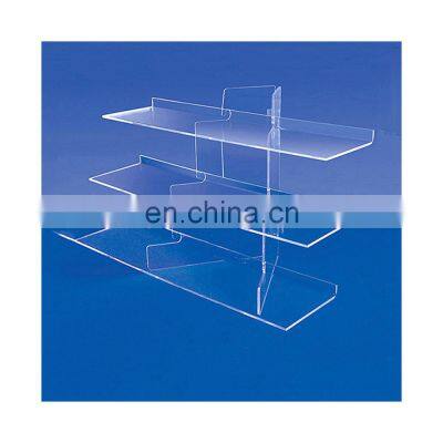 customized 3 Tier Clear Acrylic tiered Cupcake stands wholesale Display Tray