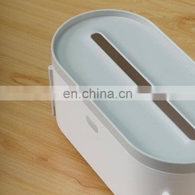 Luxury Livingroom Facial Tissue Paper Dispenser Car Strong ABS Plastic Tissue Toilet Paper Holder Organizer Tissue Box Holder photo-3