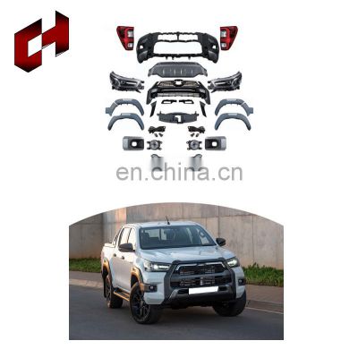 CH Hot Selling Pp Plastic Car Bumper Side Skirt Brake Turn Signal Lamp Body Parts For Toyota Hilux 2015-20 To 2021