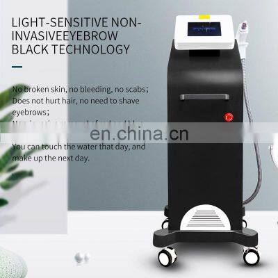 Single Handle Non-invasive Tattoo Removal Laser Machine Q Switch Nd Yag Laser Eyebrow Washing Instrument Pigment Spot Removal