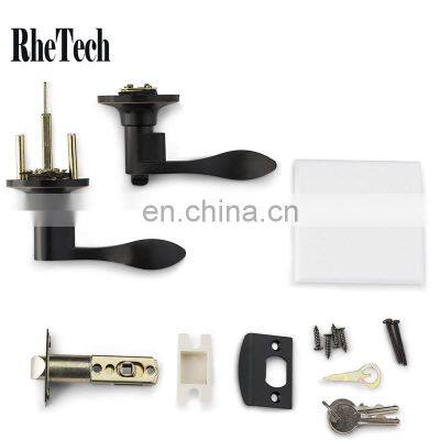 Oil Rubbed Bronze Finish Entry Classic Series Entrance Lever Door Handle Lock With Two Keys Lever Lock photo-3