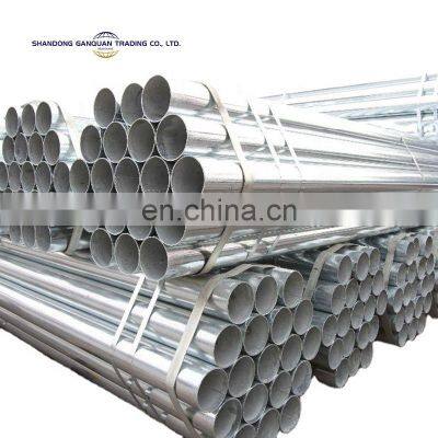 China GI Pipe Factory Directly Supply SCH40 1-6inch Galvanized Steel Pipe Construction Use