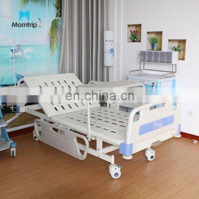 Good Price ICU Medical Patient Room Furniture 1 Cranks Hand-operated High Quality One Functions Hospital Beds on Sales