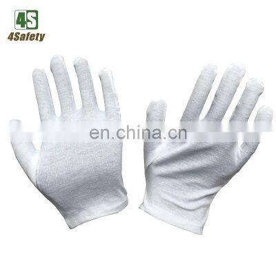 4SAFETY Thin white inspection disposable cotton gloves Low Price