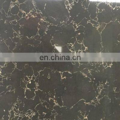 Black Quartz Stone Floor Tile photo-2