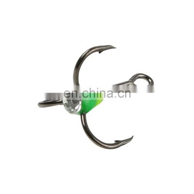 JOHNCOO 8# High Carbon Steel Fishing Treble Hook Ice Fishing Hook