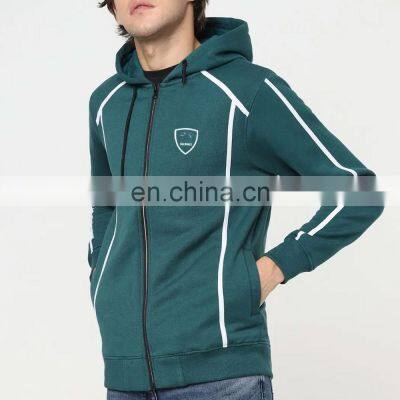 Men Winter Wear Hoodies Solid Color Casual Zipper Hoodies Fashion Slim Fit Men Hoodies photo-2
