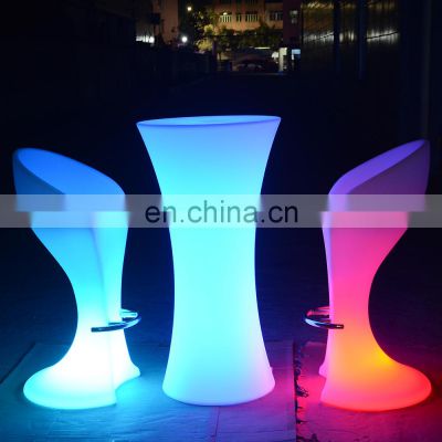 stand up bar tables /Elegant power Modern nightclub disco Square LED furniture Shinning cocktail bar coffee table