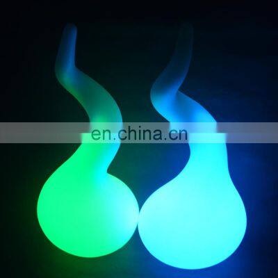 table lamp decorative /16 colors changing wireless holiday lighting restaurant plastic illuminated led floor light lamp