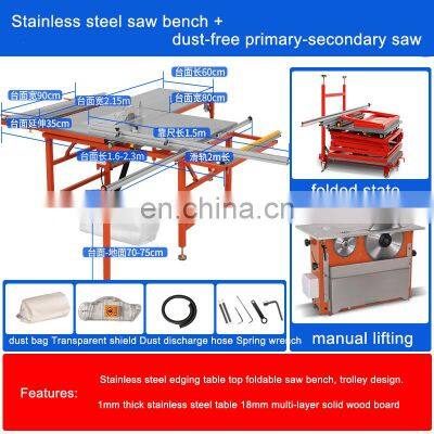 LIVTER Professional Woodworking Table Saw Cutting Machine Dust-Free Large Panel Saw For Aluminum Pvc Wood Cutting photo-4