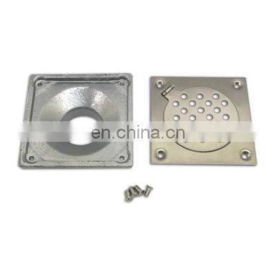 Floor Drain 4inch x 4inch With Hinge Cover- Circular Pattern photo-3