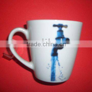 Porcelain Tea Cup with Decal