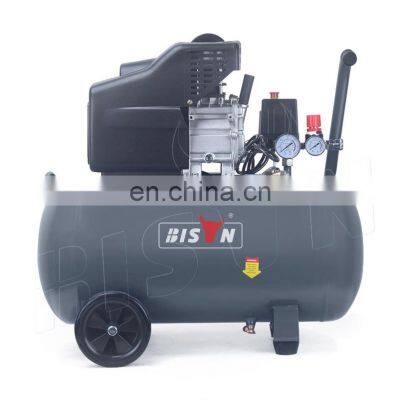 Bison China Factory 1 Year Warranty Piston 230V 1.5Kw 2Hp 50L Direct Driven Air Compressor