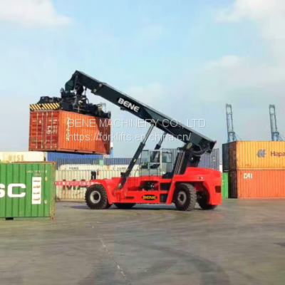 BENE 45 ton reach stacker 45ton container lift truck with Cummins VOLVO engine DANA transmission