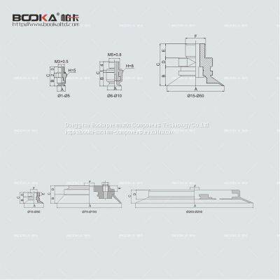 Rubber Suction Flat RibbedSuction Cup Vacuum Suction Cup With Connector photo-3