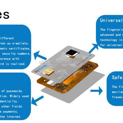 ODM OEM Cold Laminating Technology 13.56mhz PVC Fingerprint Chip Card Biometric Card for Access Control photo-3