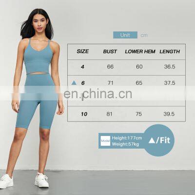 Hollow Backless Crop Sports Bras Custom Logo Women Sling Straps Yoga Longline Tank Tops photo-4